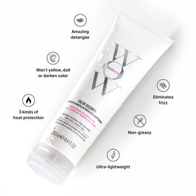 COLOR WOW conditioner in hand demonstrating detangling slip and ease