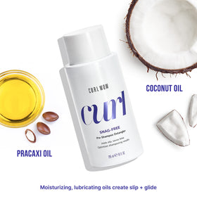 COLOR WOW with pracaxi oil droplet visual, emphasizes cuticle-smoothing benefit