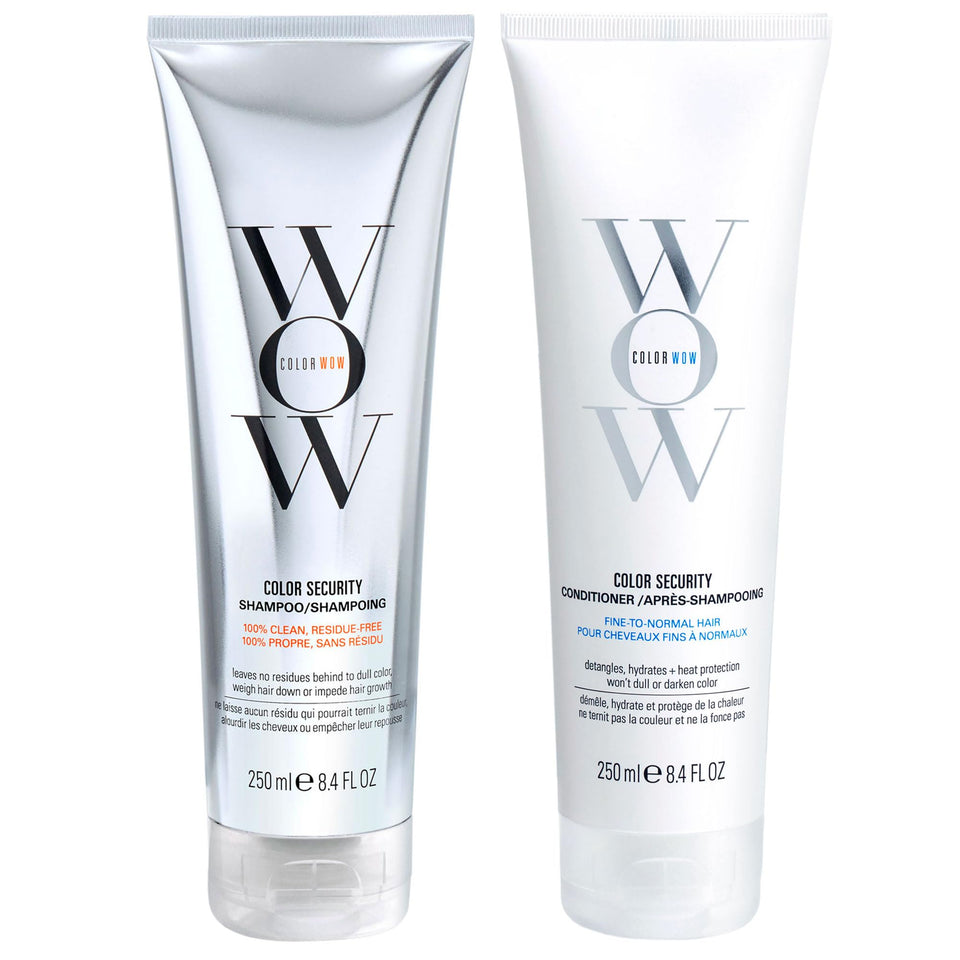 COLOR WOW front packaging showing duo and benefit of color protection