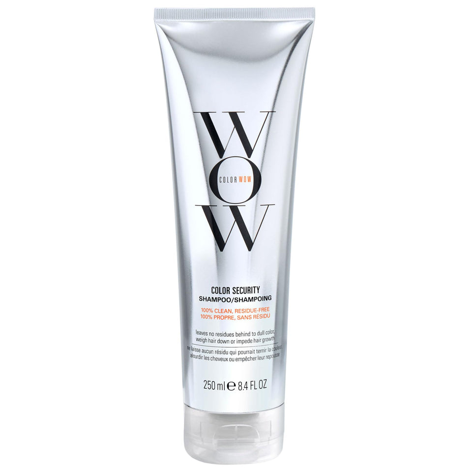 COLOR WOW front packaging showing bottle and brand, highlights clean formula benefit