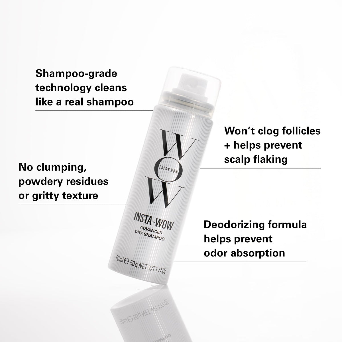 COLOR WOW product being applied to roots to refresh hair benefit