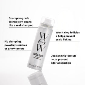 COLOR WOW product being applied to roots to refresh hair benefit