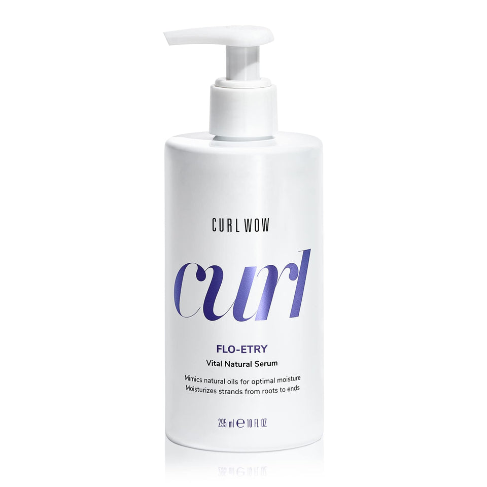 COLOR WOW front packaging showing lightweight curl serum benefits