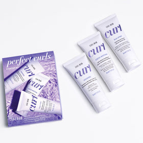 COLOR WOW starter set front packaging showing trio for travel-ready curls