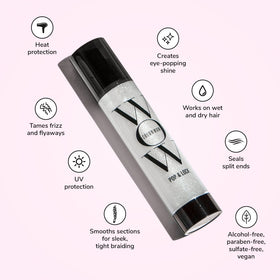 COLOR WOW close-up texture of clear serum highlighting lightweight feel