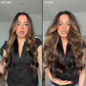 COLOR WOW texture in hair closeup demonstrating added volume and separation