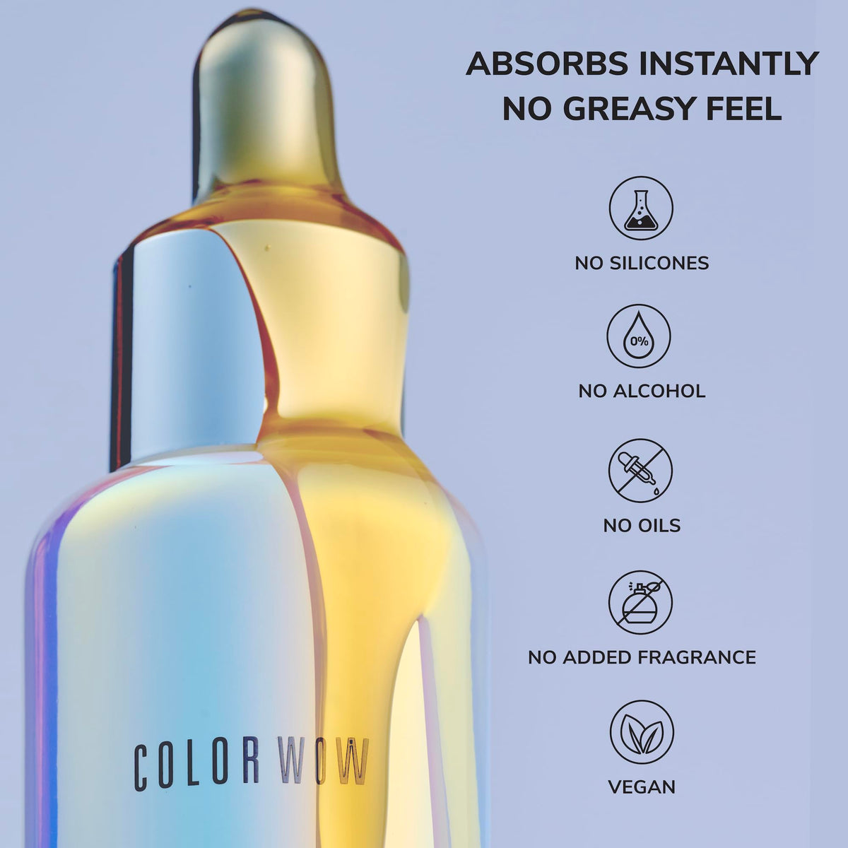 COLOR WOW lifestyle on bathroom shelf indicating salon-quality routine at home