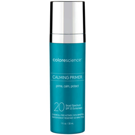 Colorescience Calming Perfector front packaging showing SPF and shade, protects daily