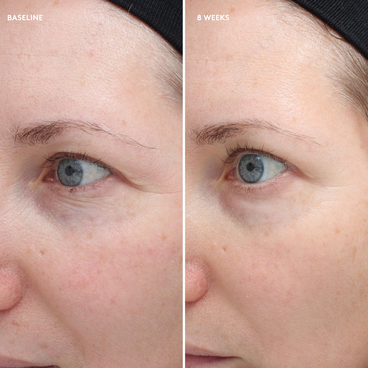 Colorescience eye cream applied on fingertip demonstrating easy blending and coverage