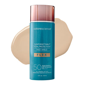 Colorescience front packaging of Face Shield Flex showing shade Fair and SPF benefits