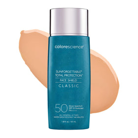 Colorescience front packaging showing SPF 50 protection and benefits