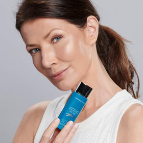 Colorescience swatch on skin demonstrating luminous glow and even tone benefit