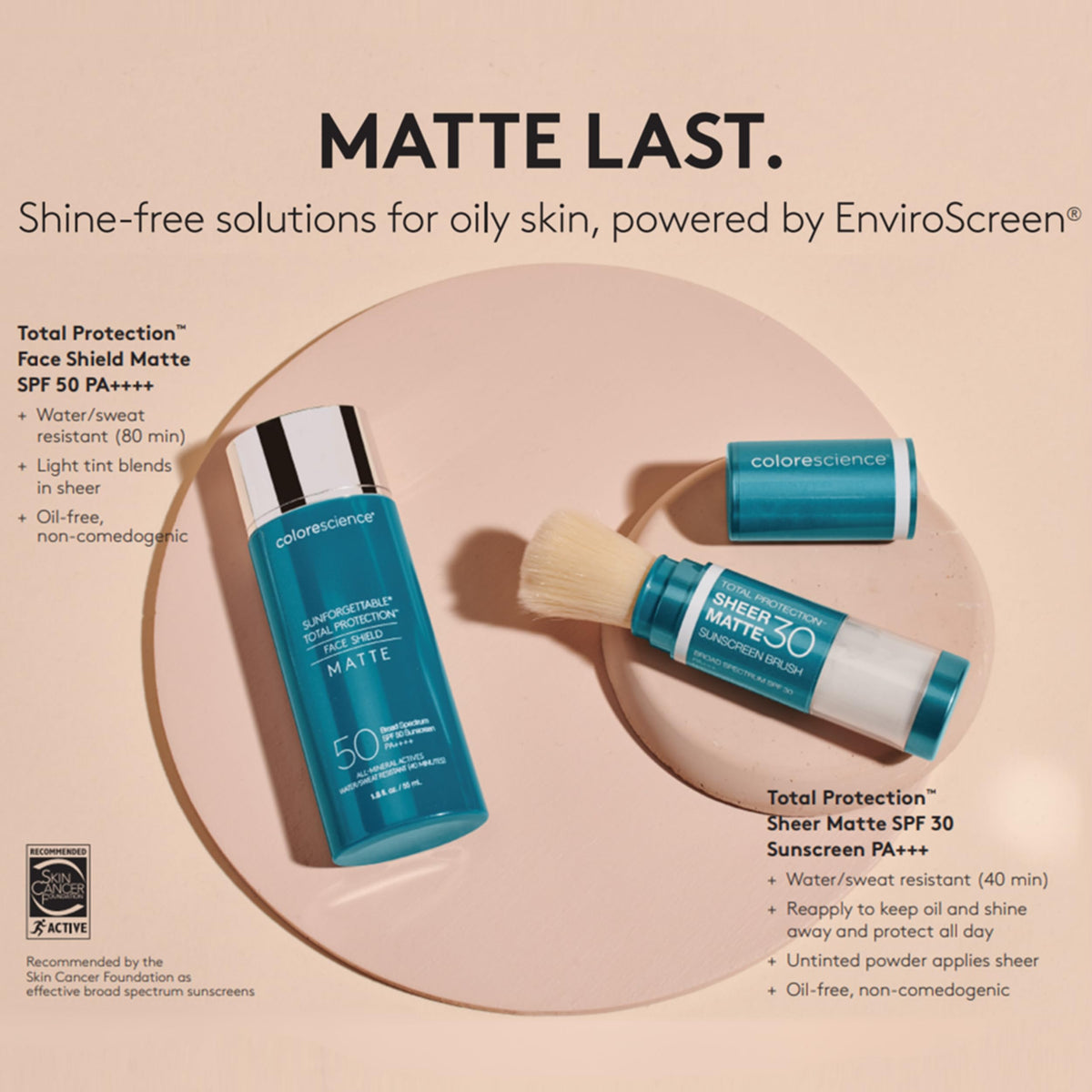 Colorescience product in hand for clear size and travel-friendly scale