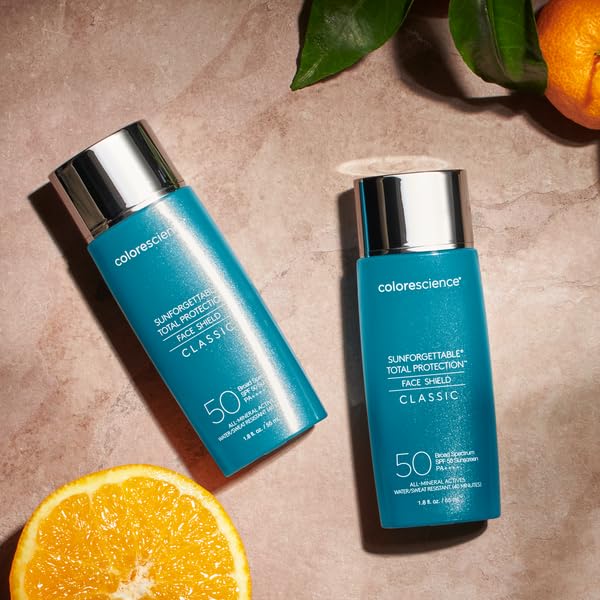 Colorescience worn outdoors illustrating all‑day environmental protection