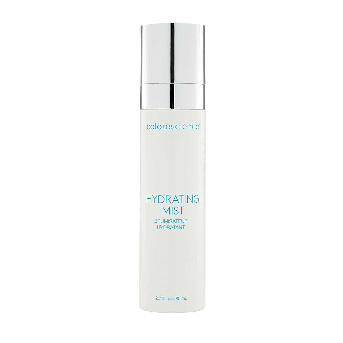 Colorescience front bottle view showing product label and compact size for travel