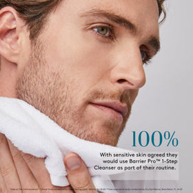 Colorescience removing makeup swatch showing effective mineral sunscreen removal benefit