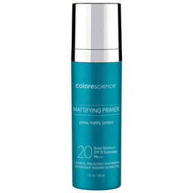Colorescience Mattifying Perfector front packaging showing SPF and matte finish benefits