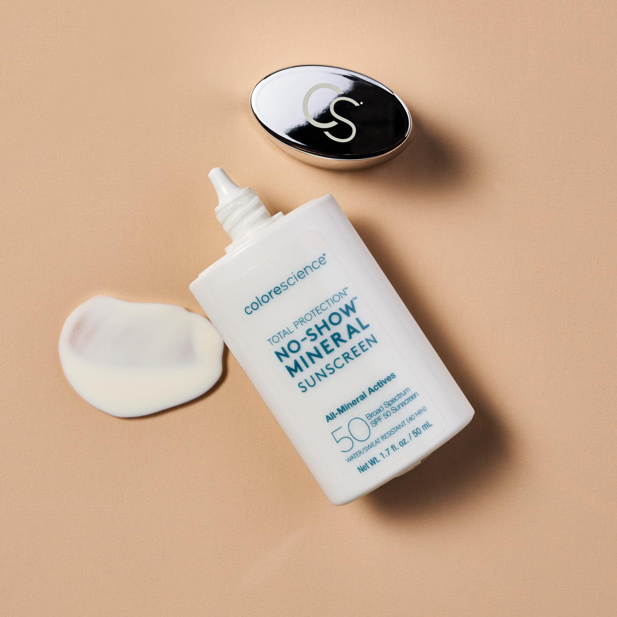 Colorescience product applied to hand demonstrating invisible coverage and quick absorption