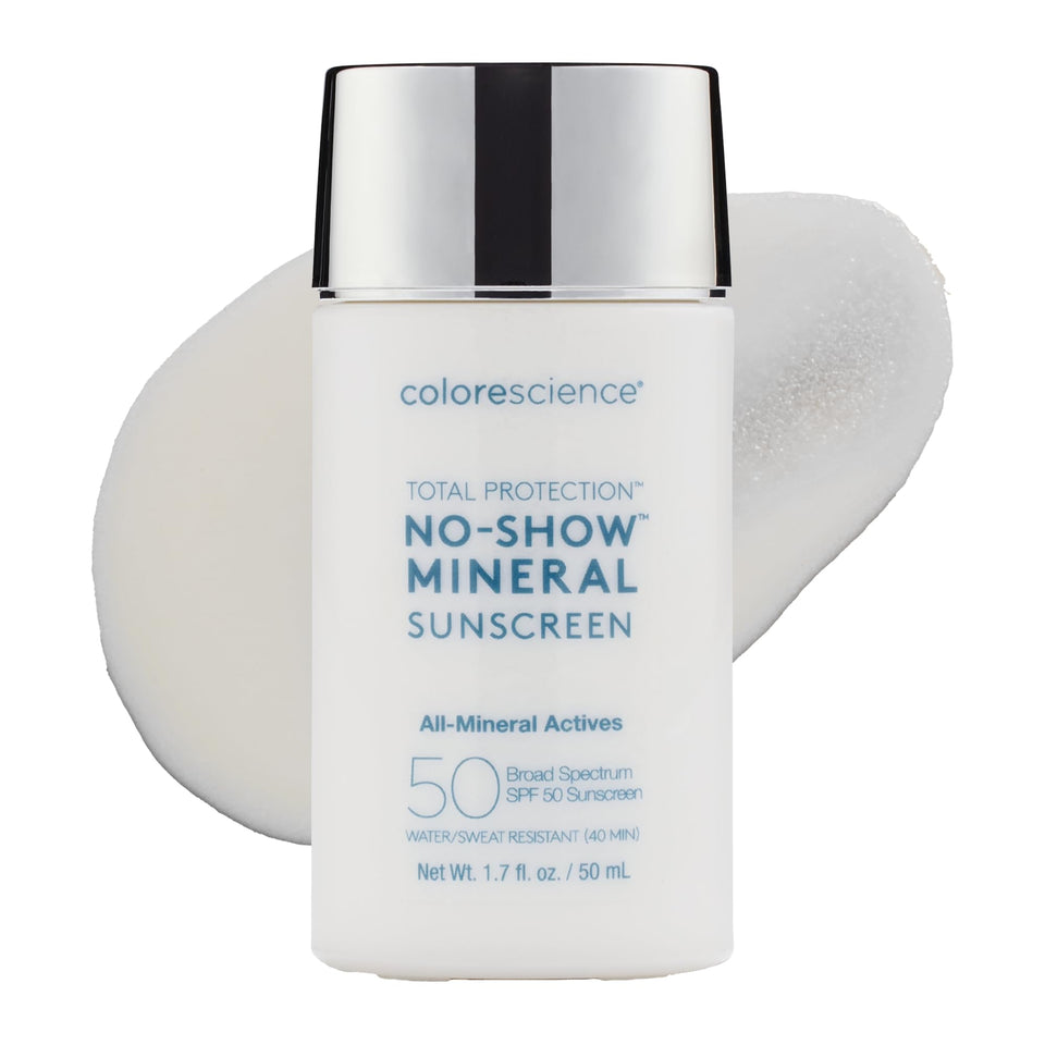 Colorescience front packaging showing SPF 50 and 1.7 oz size for confident daily protection