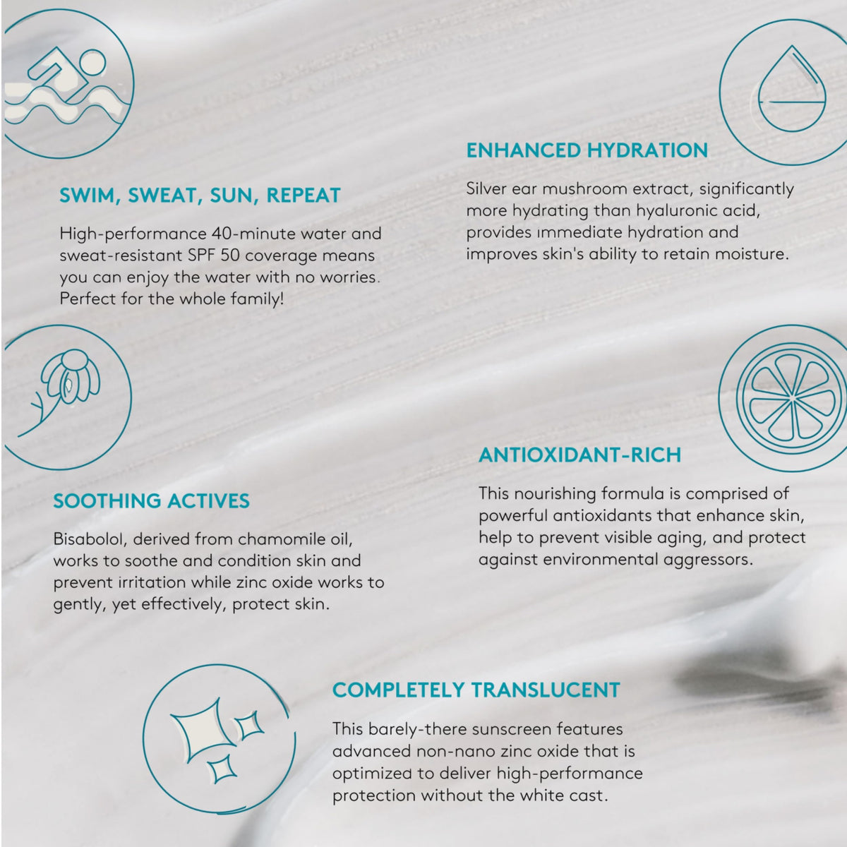 Colorescience label close-up highlighting ingredient list and clean-formula benefit