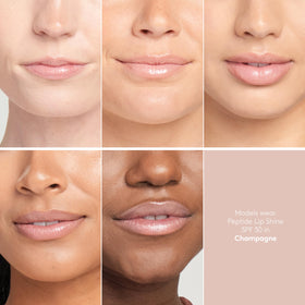 Colorescience texture swatch showing glossy shimmer and hydrating finish