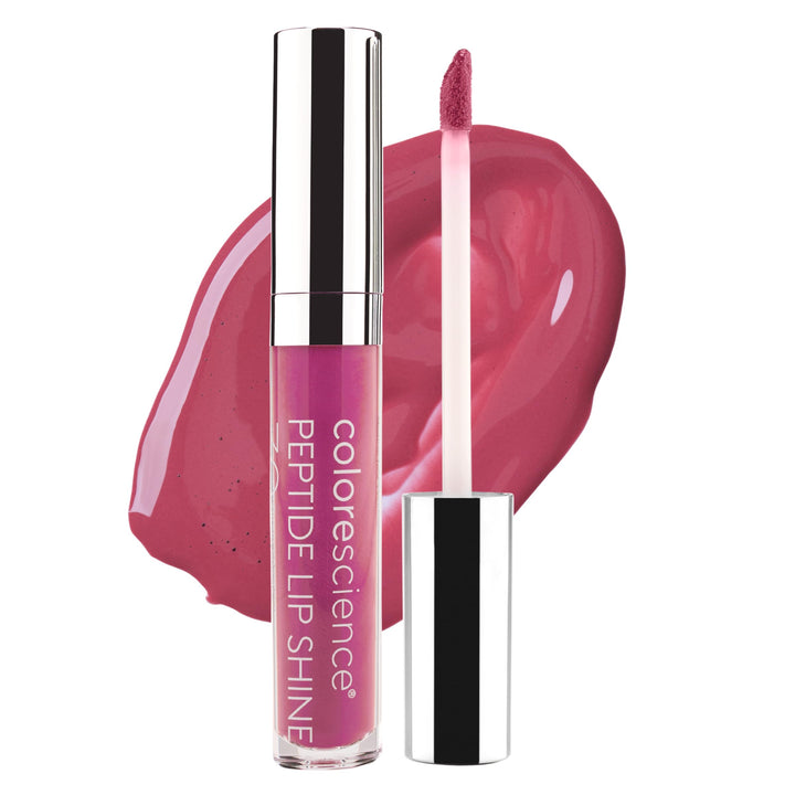 Colorescience front tube showing Guava shade and travel-friendly design benefit
