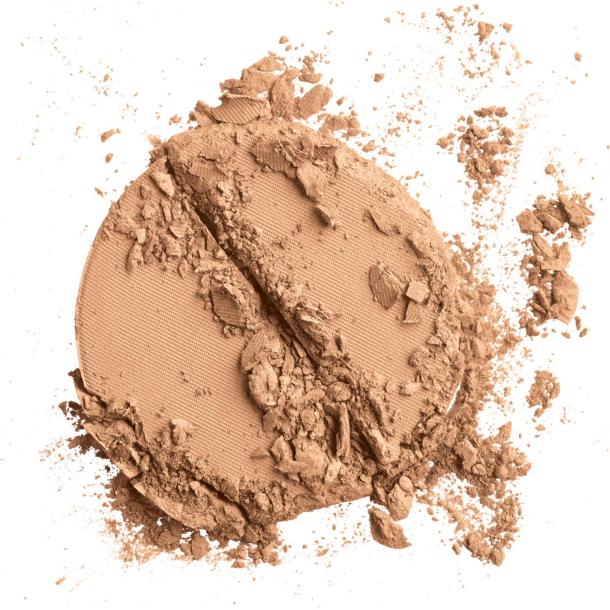 Close-up of Colorescience pressed powder texture highlighting smooth, blendable finish benefit