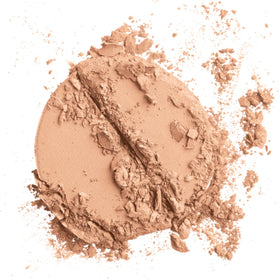 Close-up of powder texture highlighting Colorescience smooth coverage advantage