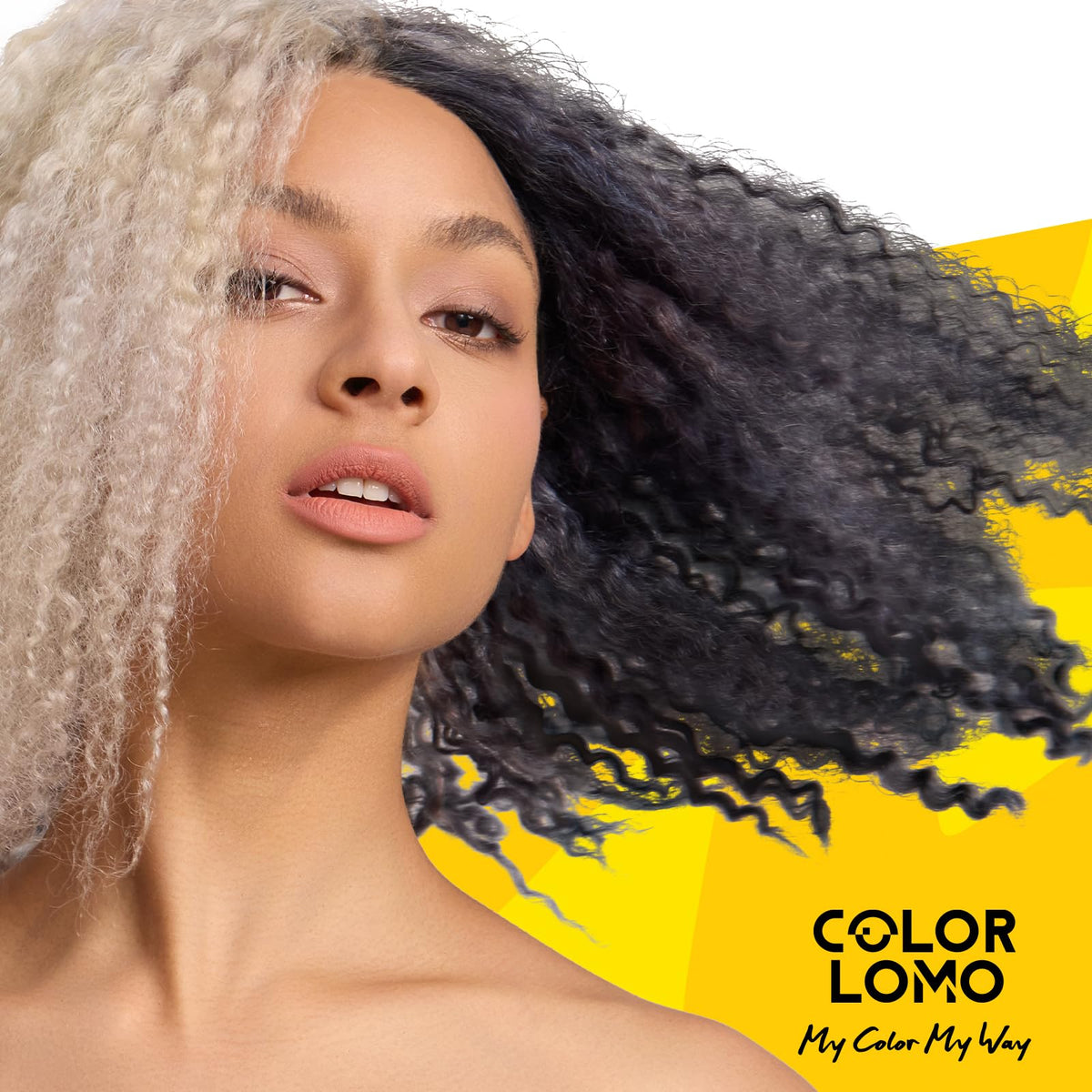 COLORLOMO after-wash glossy hair showing increased shine