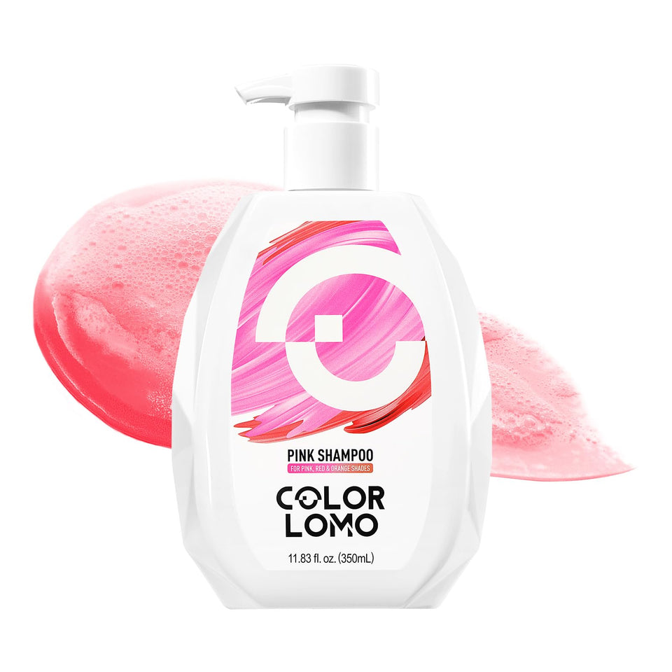 COLORLOMO bottle front view showing pink label and protective benefit