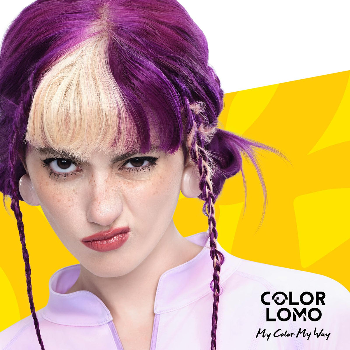 COLORLOMO paired with conditioner showing enhanced shine result