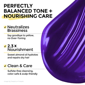 COLORLOMO creamy purple lather texture demonstrating even pigment