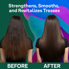 ColorProof camellia oil droplet detail illustrating smoothing and shine