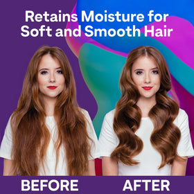 ColorProof before and after hair shine comparison for enhanced vibrancy