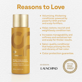ColorProof close-up of label highlighting active ingredients and color protection