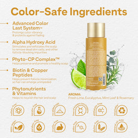 ColorProof dispensed creamy conditioner texture illustrating lightweight volumizing feel