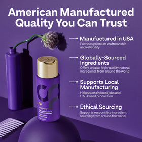 ColorProof bottle label close-up highlighting ingredients and color-safe formula benefits