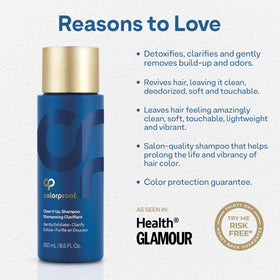 ColorProof close-up label highlighting key ingredients and protection