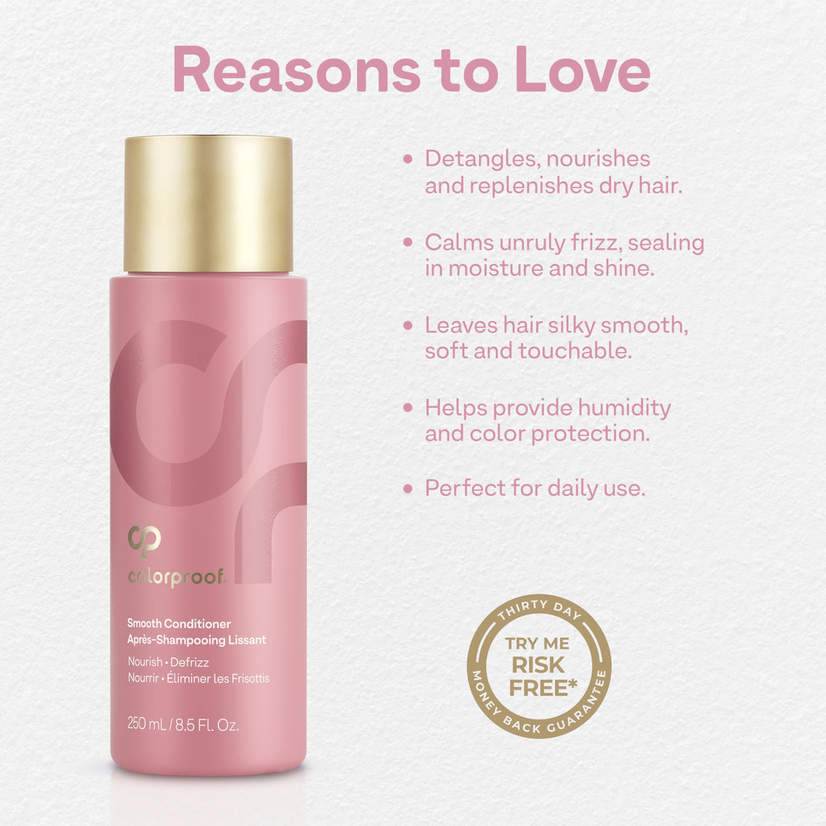 Colorproof creamy conditioner texture close-up showing rich moisturizing quality