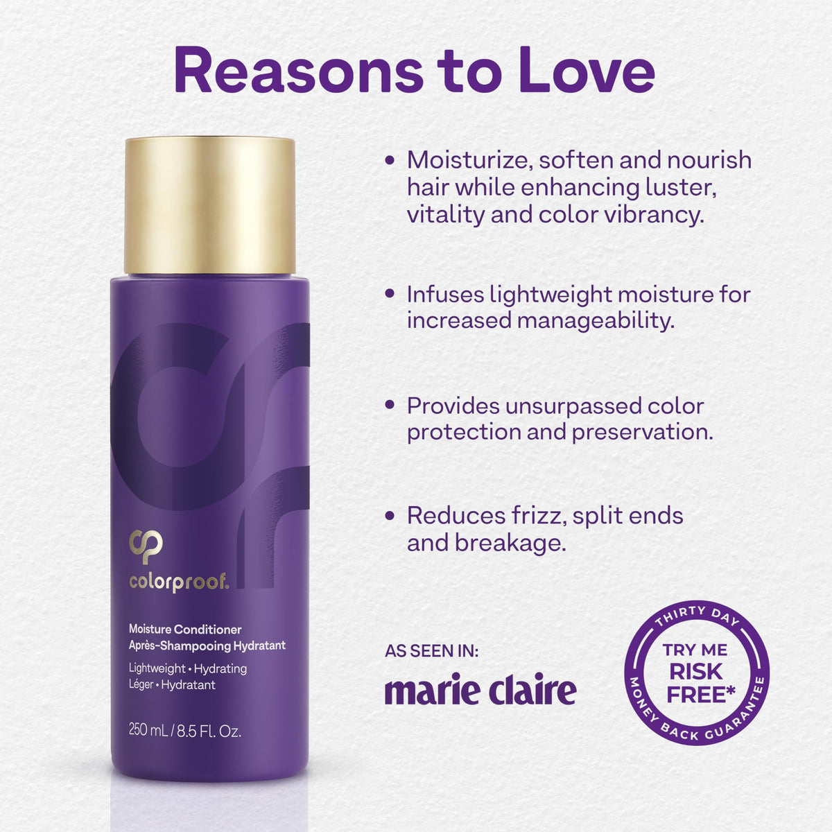ColorProof creamy conditioner texture closeup for smooth hydration