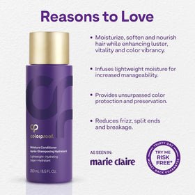 ColorProof creamy conditioner texture closeup for smooth hydration