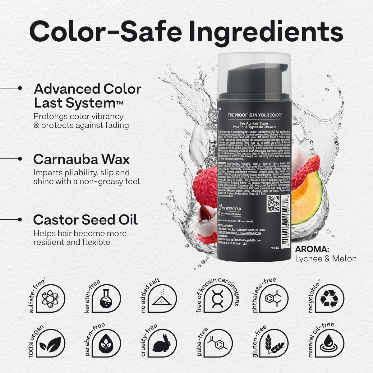 ColorProof open tube showing creamy texture and easy-to-distribute formula