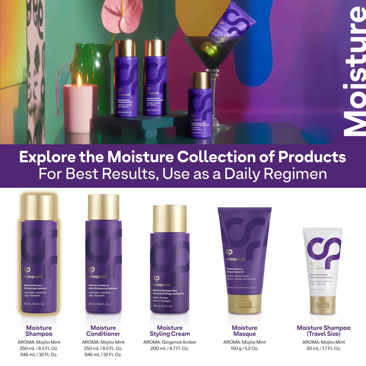 ColorProof geranium extract ingredient shot emphasizing antioxidant protection for color