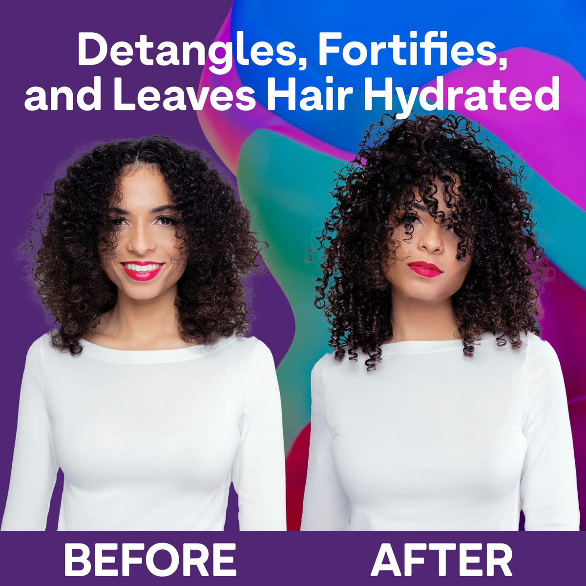 ColorProof ingredient highlights showing hyaluronic acid and argan benefits