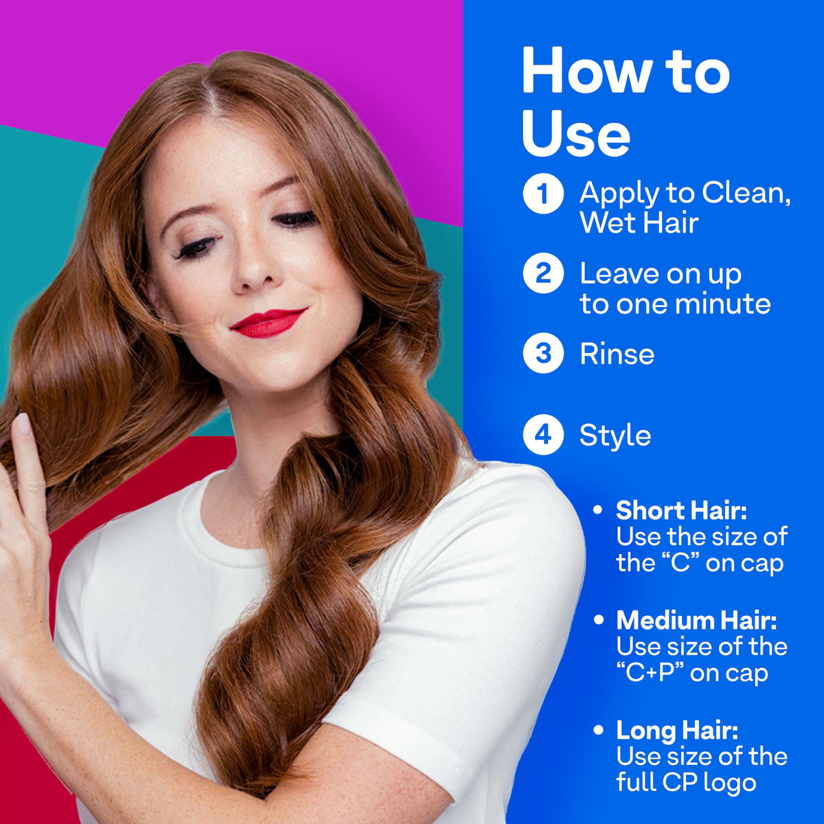 ColorProof lifestyle shot of woman with vibrant color and manageable hair
