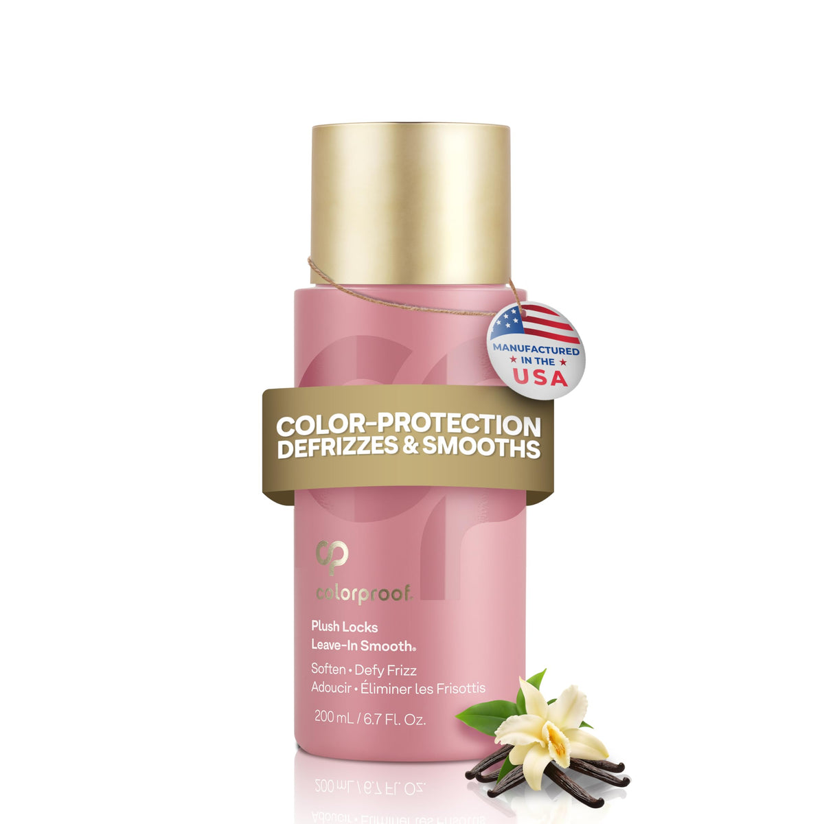 ColorProof front bottle showing Plush Locks packaging and easy-to-use design