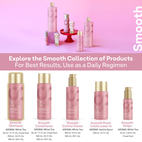 ColorProof Smooth Shampoo on bath shelf suggesting daily routine benefit