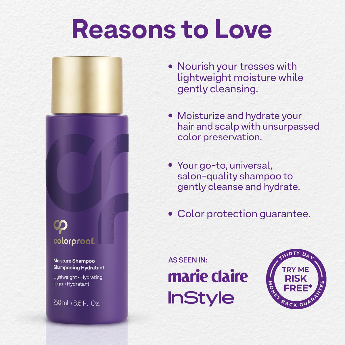ColorProof cream shampoo foam texture close-up showing rich lather and hydrating feel