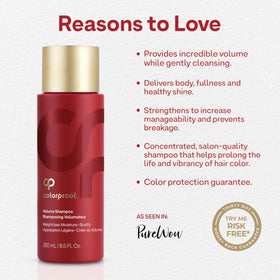 ColorProof rich foam lather demonstrating gentle cleansing and body