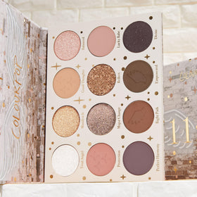 ColourPop 11:11 in use eye application demonstrating crease definition and shimmer